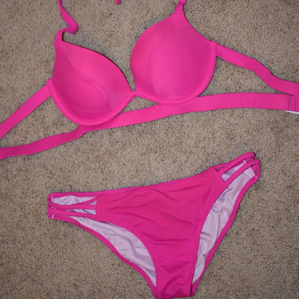 Pink swim suit